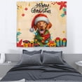 thumbnail image 3 of Merry Christmas Santa Vizsla Scarf Twinkling Lights Xmas Holiday Tapestry Vizslas Dog Lover Gifts Idea Wall Hanging Backdrop Home Decor - 00022, 3 of 5