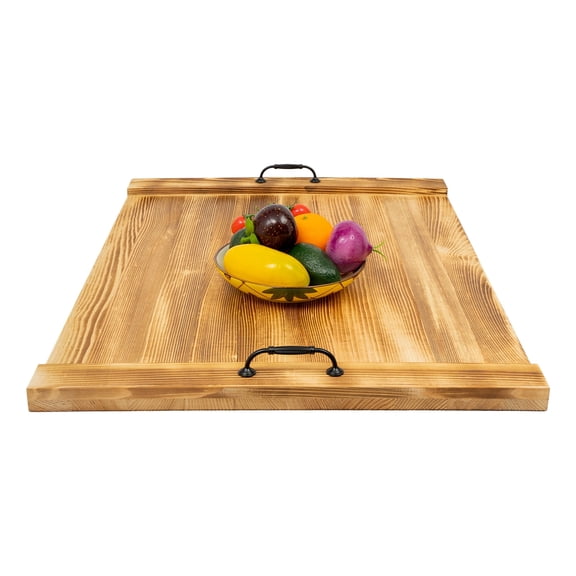 Wildnix Stove Top Cover for Kitchen Counter, Pine Wood Material with 30x22 Inches Large Size, Durable Burner and Sink Protector, Extra Workspace