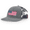 Heather Grey/American Flag, variant on Mens Trump  47th USA MAGA Flag Mesh Back Trucker Hat-Heather Grey/American Flag