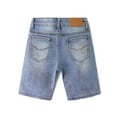 thumbnail image 2 of KIDSCOOL SPACE Baby Boys Denim Shorts,Elastic Waistband Inside Ripped Holes Stretch Jeans Summer Wear, Light Blue, 2-3 Years, 2 of 6