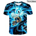 thumbnail image 1 of Camisetas con estampado 3D de Dragon Ball Z para niños, camiseta de manga corta con estampado de Son Goku Super Saiyan, ropa informal genial gym unisex, 1 of 2