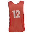 thumbnail image 1 of Olympia Sports PC101P Numbered Micro Mesh Vests (Youth) - Red, 1 of 1