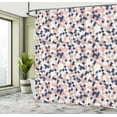 thumbnail image 5 of Ambesonne Blush Pink Shower Curtain, Mosaic Contemporary Art, 69"Wx70"L, Blush Tan and Dark Blue, 5 of 5