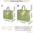 thumbnail image 2 of FORMRS Womens Corduroy Tote Bag Crossbody Shoulder Handbag with Pocket, Martini with Olive, 2 of 7