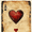 Ace of Hearts Retro Playing Card, variant on UXIEQU 12x16 Inch 2D Flat Ace of Hearts Wall Art Retro Playing Card Neutral Living Room Home Decor