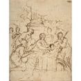 thumbnail image 2 of Pietro da Cortona 15x18 Black Ornate Wood Framed Double Matted Museum Art Print Titled - The Adoration of the Shepherds., 2 of 5