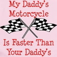 thumbnail image 2 of CafePress - Daddys Motorcycle Is Fast Infant Bodysuit - Baby Light Bodysuit, Size Newborn - 24 Months, 2 of 4