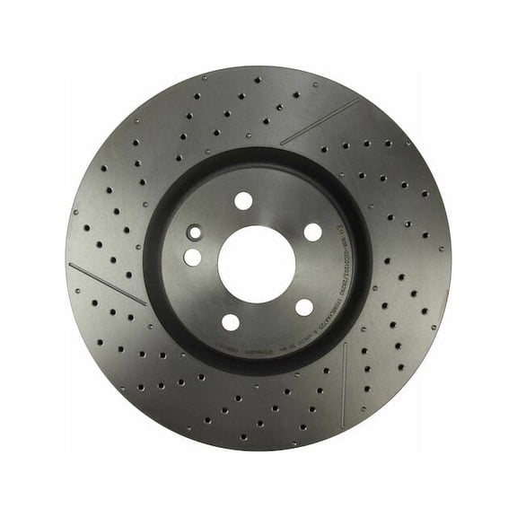 Front Brake Rotor - Compatible with 2014 - 2019 Mercedes-Benz CLA45 AMG 4Matic 2015 2016 2017 2018