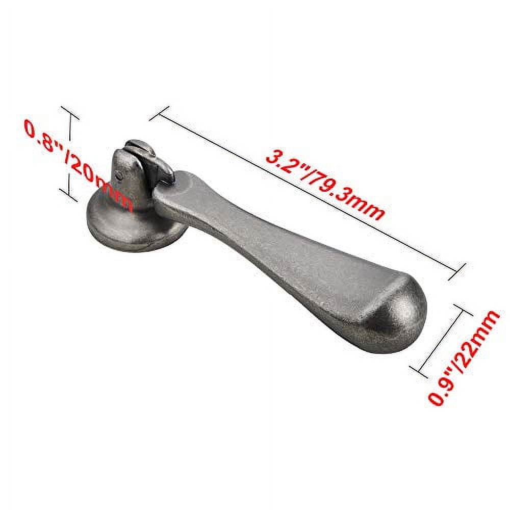 Utopia Alley 5pcs Danbury Cabinet Ring Pull Knob - Decorative Cabinet Drop Pull Knobs for Cabinets and Drawers - Vintage Cabinet Hardware with Hand Finished Pewter - Metal Drawer Pull Knobs 3.0"