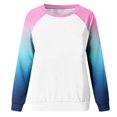 thumbnail image 3 of Vedolay Womens Hoodies Pullover Womens Oversized Long Sleeve Shirts Pullover Crewneck Sweatshirts Casual Tops,Sky Blue S, 3 of 5