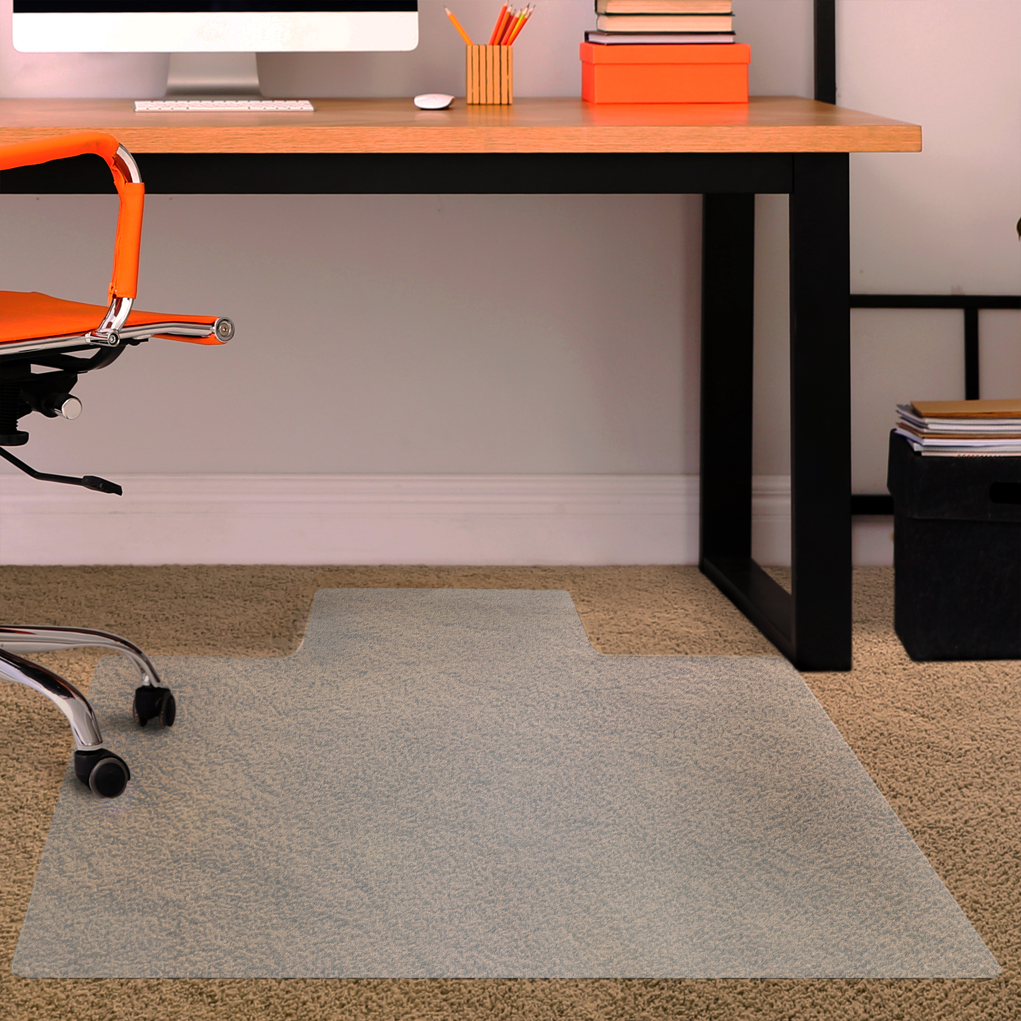 Advantagemat® Vinyl Lipped Chair Mat for Carpets up to 3/8" - 36" x 48" - image 4 of 12