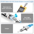 thumbnail image 4 of wqlpp-ST Male to SC Female Hybrid Fiber Optic Adapter SM 9/125μm ST/UPC Male to SC/UPC Female Simplex Converter Coupler for Optical Power Meter Red Light Pen Patch Cord Pigtail, 4 of 4