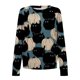 thumbnail image 3 of Suéter de manga larga suelto fino de moda con estampado de Halloween de cuello redondo de primavera y otoño para mujer Pompotops FGAJ5988, 3 of 4