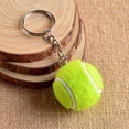 thumbnail image 2 of Tennis Ball Alloy Key Chain Novelty Fashion Gift Woman Decoration Green, 2 of 7