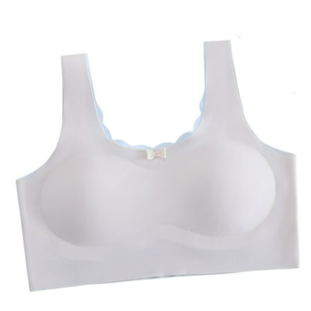 MEZZALL Toddler Girls Bra Wireless X Back Bustier With Removable Padded And Wide Straps Underwear Seamless Bralette Tops For 8 18 Years Children To Teens  L