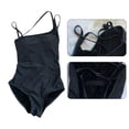 thumbnail image 3 of Women One Piece Swimsuit One Shoulder Tummy Control High Fork Cutout Bathing Suit, 3 of 6