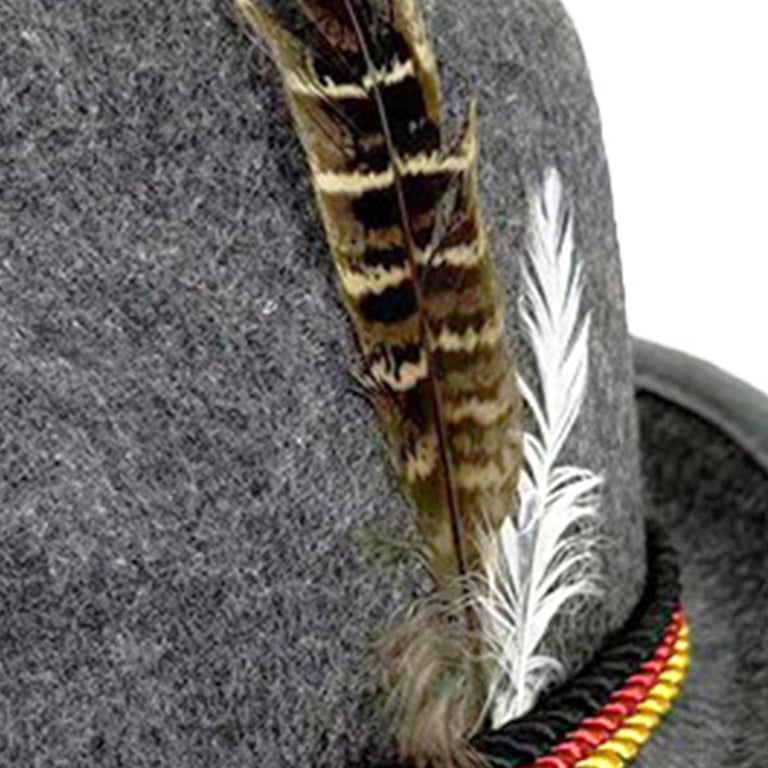 Aetherz Unisex Fedora Hat with Feather Decoration, Retro  display picture 1
