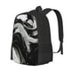 thumbnail image 1 of Disketp Fluid Black White Paint Swirls Mochila Minimalista de Gran Capacidad, Mochila de Viaje para Escuela, Trabajo o Uso Diario, 1 of 6