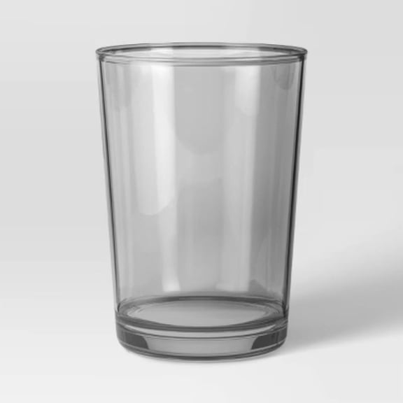 19 fl oz Glass Bower Tall Tumbler Gray - Threshold
