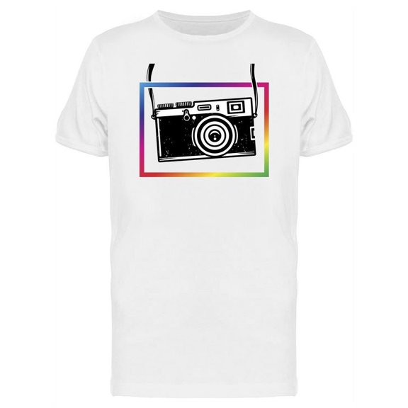 Vintage Camera, Color Frame T-Shirt Men -Image by Shutterstock, Male 3X-Large