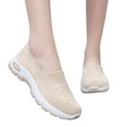 thumbnail image 4 of uvwlwu Shoes for Women,Ballerinas Trainers Lace Up Comfortable Breathable Soft Sole Lightweight Casual Canvas Shoes,Walking Shoes, 4 of 9