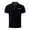 #01Black, variant on Men's Summer Ice Silk Waffle Mesh Polo Shirt Paisley Pattern Trim Breathable Lapel Short Sleeve T‑Shirt Blue 3XL