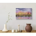 thumbnail image 3 of wall26 Canvas Wall Art Blossom Trees with Brown Leaves Near a Lake in Spring Time Landscape Forest Oil Painting Impressionism Scenic Expressive for Living Room, Bedroom, Office - 16x24 inches, 3 of 4