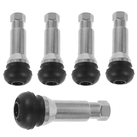 HONMEET 5Pcs Tubeless Tire Valve Stems for Car Aluminum Alloy Durable Replacement Kit