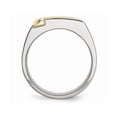 thumbnail image 2 of Mens Titanium Brushed Diamond Wedding Band Ring 1/5 Carat (ctw), 2 of 5