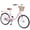 Pink, variant on Harmie 24 Inch Folding Bike Adult Bicycle Steel Frame Single Speed V-Brakes City Commuter Outdoor Fitness Bike Pink