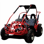 TrailMaster Mid XRX Youth Go Kart, 200cc, Ages 8–14, Up to 25 MPH, Dual Seat, Electric Start (Black)