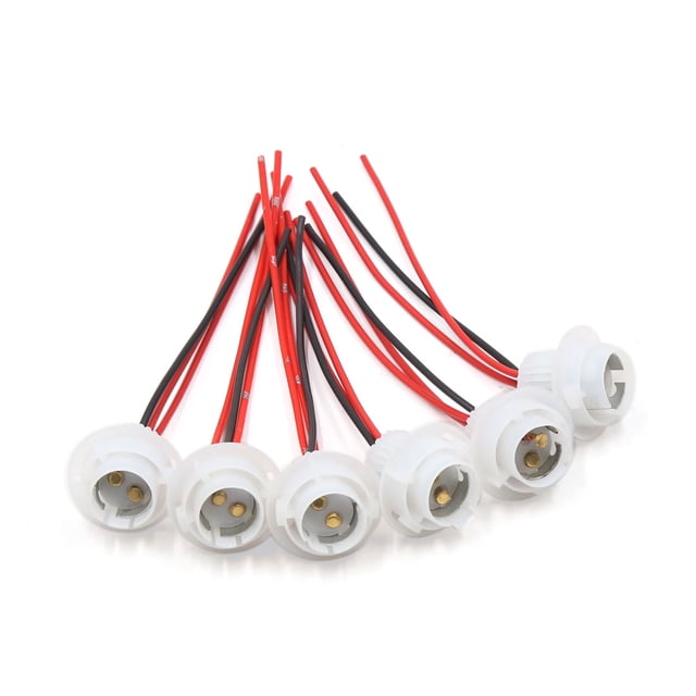 Unique Bargains 6pcs 1157 Bulb Socket Car Daytime Running Light Wiring Harness Connectors