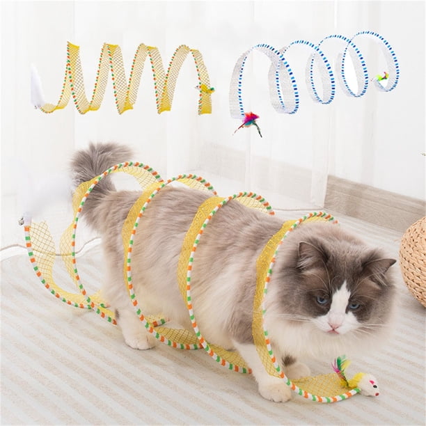 onlyliua ¡ Liquidación de Ofertas de Hoy! Túnel Plegable 2024 Nuevo Juguete Túnel Juguete de Túnel de Cazade Juego Automático con Túnel de Ratones Túneles de Juguete para Gatos Interior Mascota L