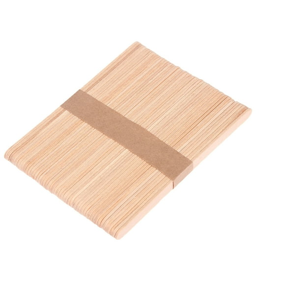 Mikilon DIY Wood Primary Color Ice Cream Stick Can Be Made Creatively By Hand