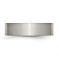 thumbnail image 3 of Chisel Stainless Steel Brushed 6mm Flat Band, 3 of 7