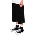 thumbnail image 3 of Victorious Men's Ultra Baggy Y2K Denim Jorts DS2114 BLACK Size 40, 3 of 5