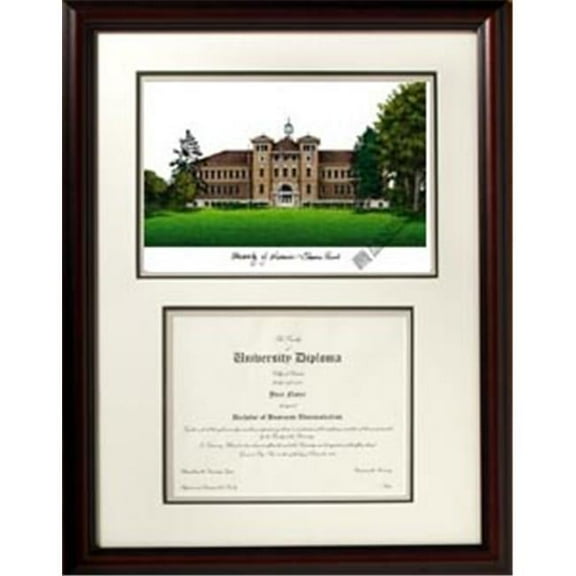 Campus Images WI993V University of Wisconsin  Stevens Point ''Scholar'' Lithograph Frame