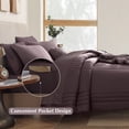 thumbnail image 7 of Amberspace 7-piece Bed in a Bag Comforter Set with Sheets,Deep Purple,Full, 7 of 7