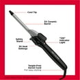 thumbnail image 5 of Revlon Perfect Heat 1/2" Triple Ceramic Curling Iron, Black, 5 of 7