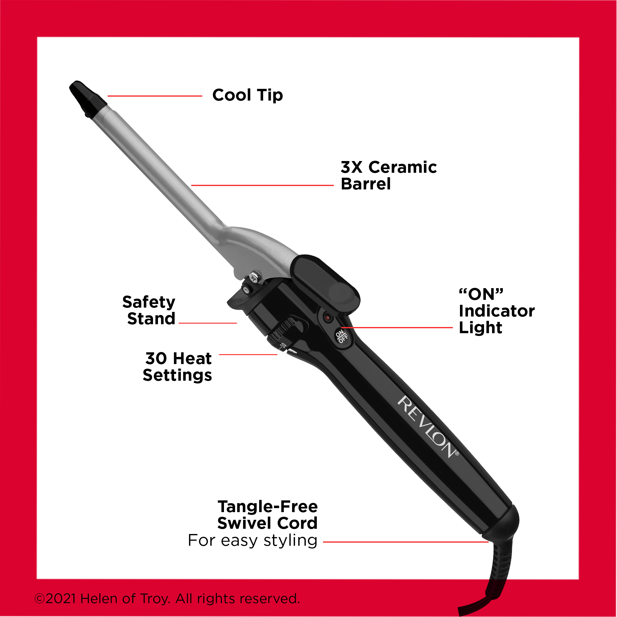 Revlon Perfect Heat 1/2" Triple Ceramic Curling Iron photo 4