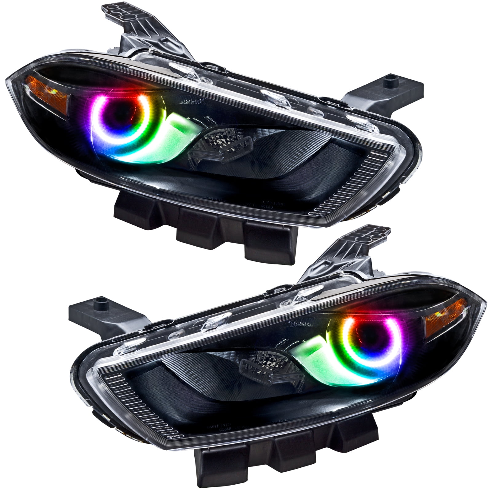 For 20132014 Dodge Dart (HID Style) SMD Headlights Black Oracle