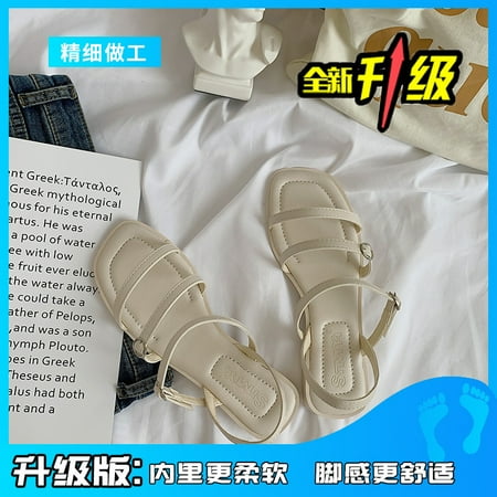 

Roman Strap Sandals Women s Summer New Niche French Fashion Sandals Platform