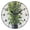 Black, variant on 9.84in Painting Bonsai PVC Canvas Wall and Table Clock with Canvas Texture, Black or Gold Hands