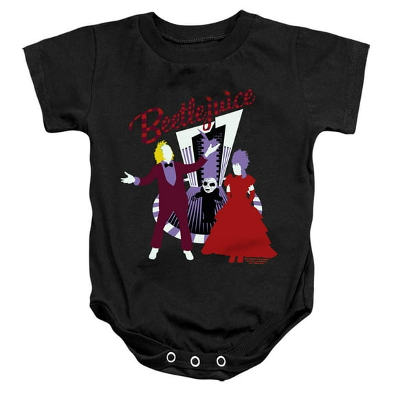 Beetlejuice The Vows Unisex Infant Snap Suit for Baby (18 Months) Black