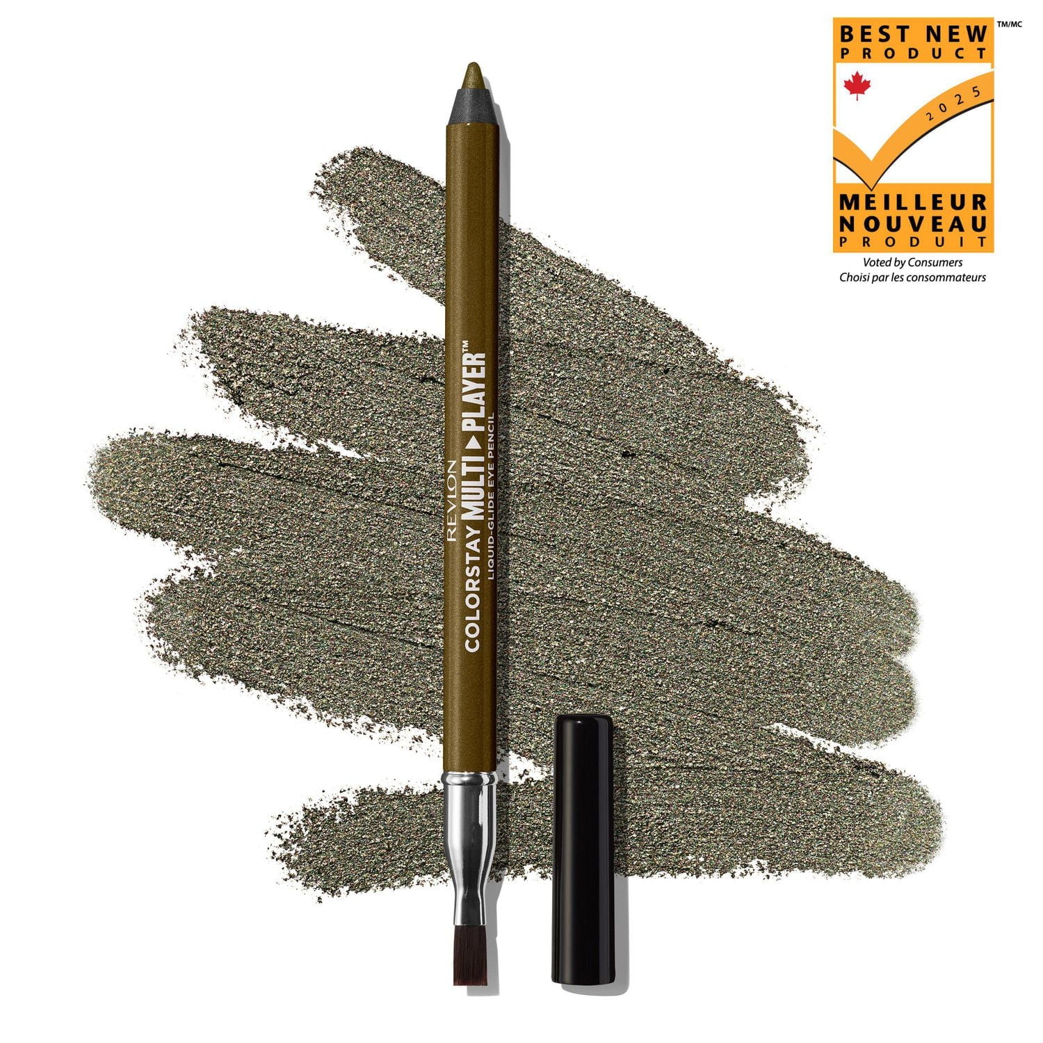 Revlon ColorStay Multiplayer™ Liquid-Glide Eye Pencil, Multi-Use Eye Makeup With Blending Brush