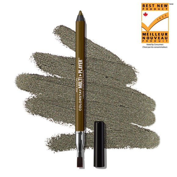 Revlon ColorStay Multiplayer™ Liquid-Glide Eye Pencil, Multi-Use Eye Makeup With Blending Brush