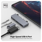 HyperDrive 4-in-1 USB-C Hub for iPad Pro/Air, Gray