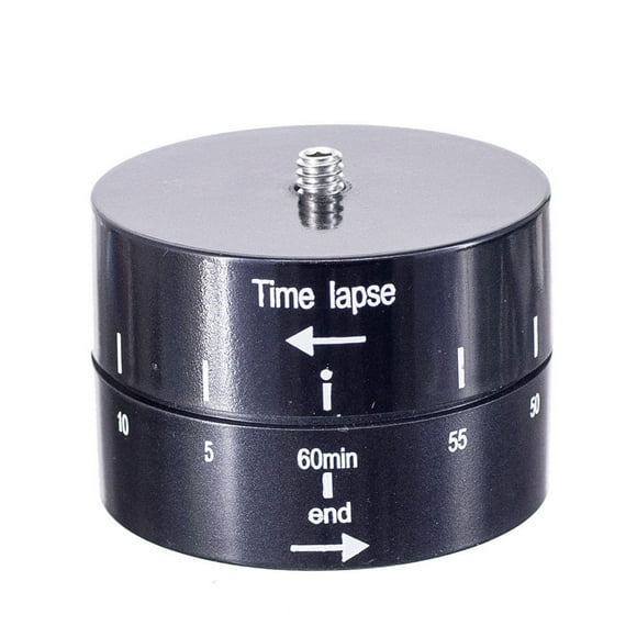 Cateissary 360 grados 60min Lapso de tiempo Temporizador automático Cabeza de trípode Cámara deportiva Fotografía Retardo Tilt Adapter Kit Type2 NO2