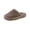 Khaki, variant on Women's Plush Fuzzy Slippers Soft Cozy House Slippers Non Slip Indoor Outdoor Slides Trendy Winter Warm Footwear Comfortable Pink Women Sandal