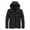 Black, variant on Men's Autumn&Winter Solid Color Long Sleeved Parkas Hooded Zipper Jacket